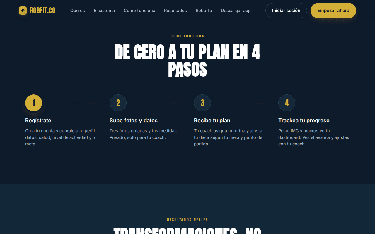 Robfit.co — Fitness & Nutrition Coaching Platform - Image 3